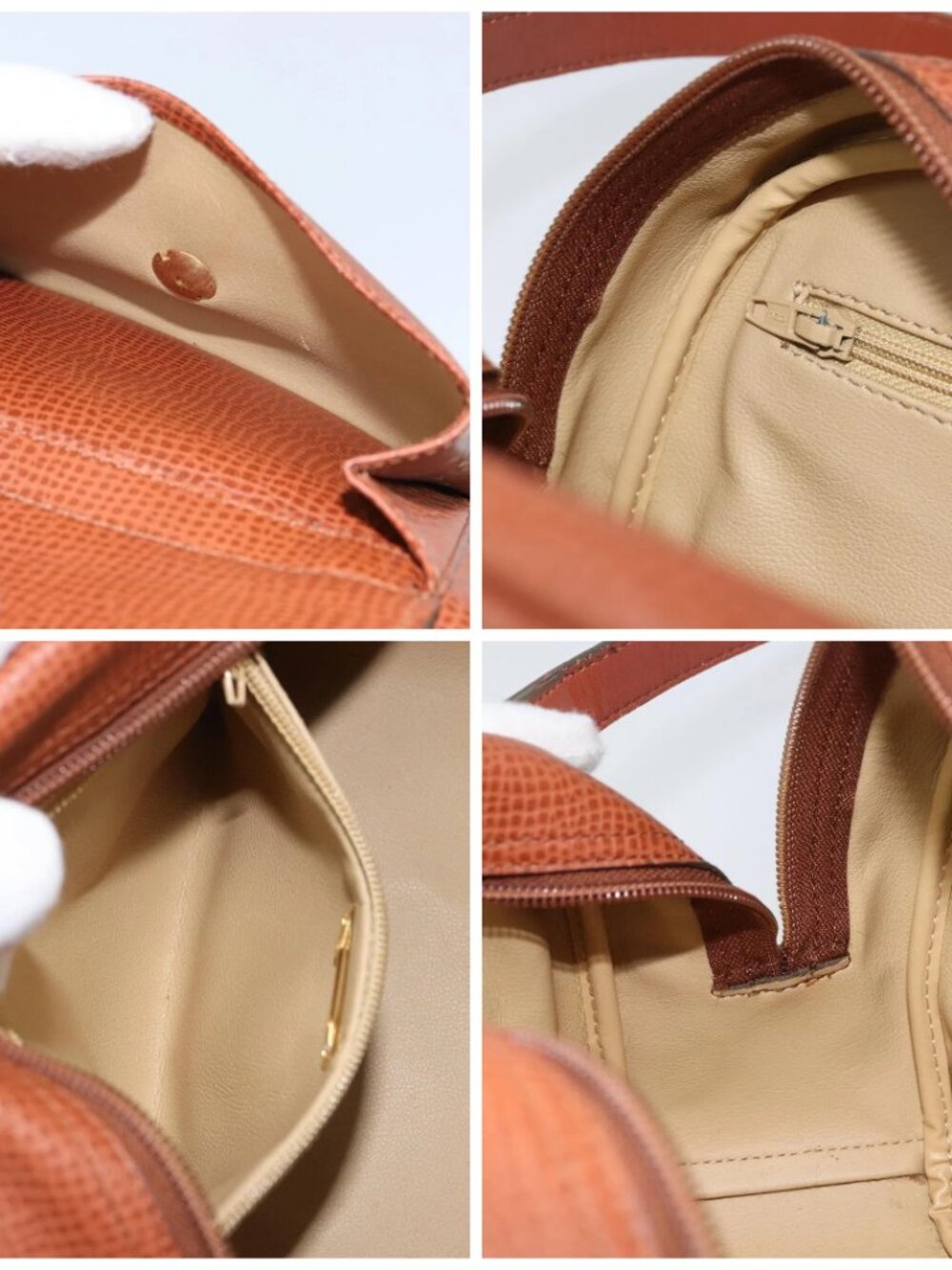 Christian Dior Hand Bag Leather 2way Brown Gold Auth - Picture 16 of 16